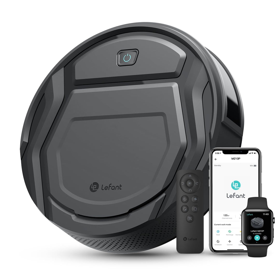 Lefant Staubsauger-Roboter mit Fernbedienung, 2200 Pa Roboter-Staubsauger, WLAN/Bluetooth/Alexa/App,