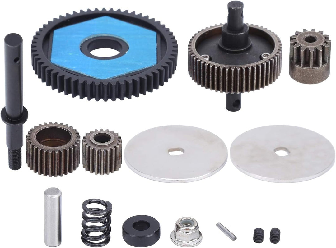 RC-Getriebe, hochwertiges Metallgetriebe mit Motorgetriebe, getrimmt f¨¹r Axial SCX10/SCX10 II 90046