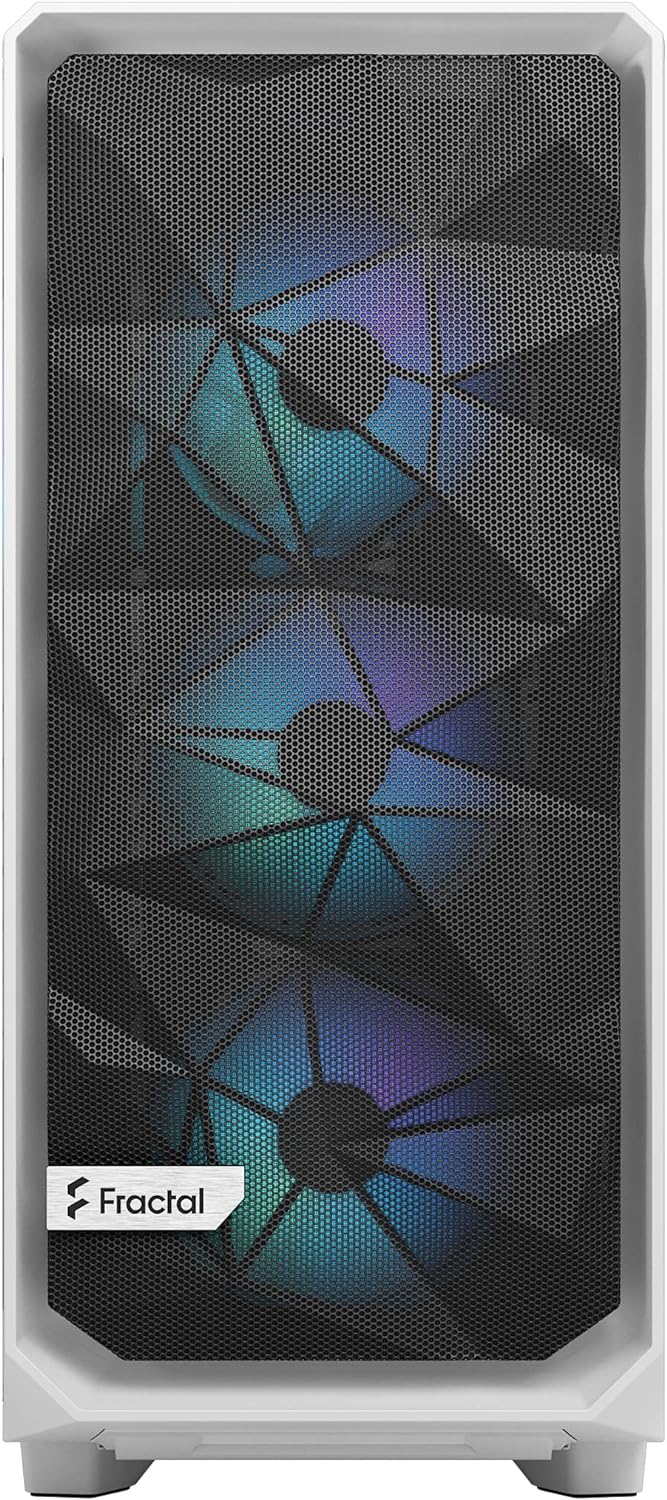 Fractal Design Meshify 2 Compact White TG Clear Tint - RGB, FD-C-MES2C-08 RGB White TG Clear Tint