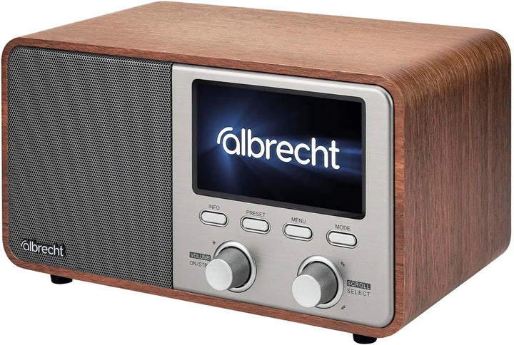 Albrecht DR760 DAB+ Digitalradio mit UKW, DAB+, Musik-Streaming, 4,3" Farbdisplay und ASA Warnmeldun