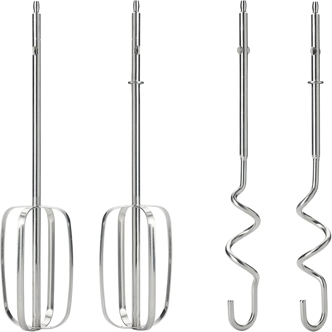 Kenwood HMP50.000BK QuickMix+ Handmixer mit Edelstahl-Rührstäben und Knethaken, ergonomischer SureGr
