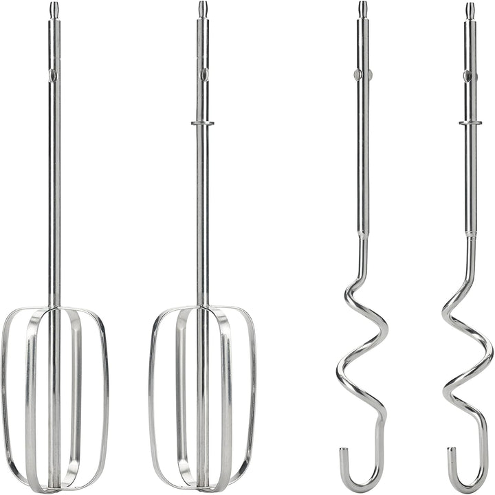 Kenwood HMP50.000BK QuickMix+ Handmixer mit Edelstahl-Rührstäben und Knethaken, ergonomischer SureGr