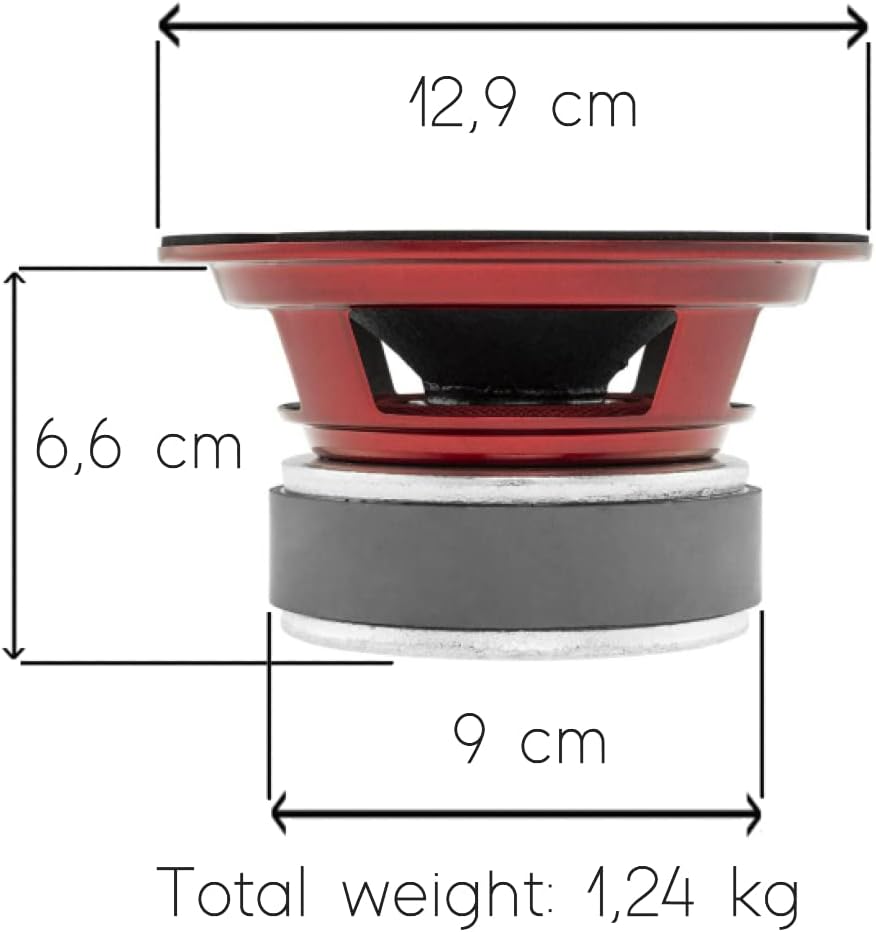 MASTER AUDIO 1 MIDRANGE kompatibel mit DS18 PRO-X5.4BM 13 cm 130 mm 5,25" Durchmesser 150 watt rms u