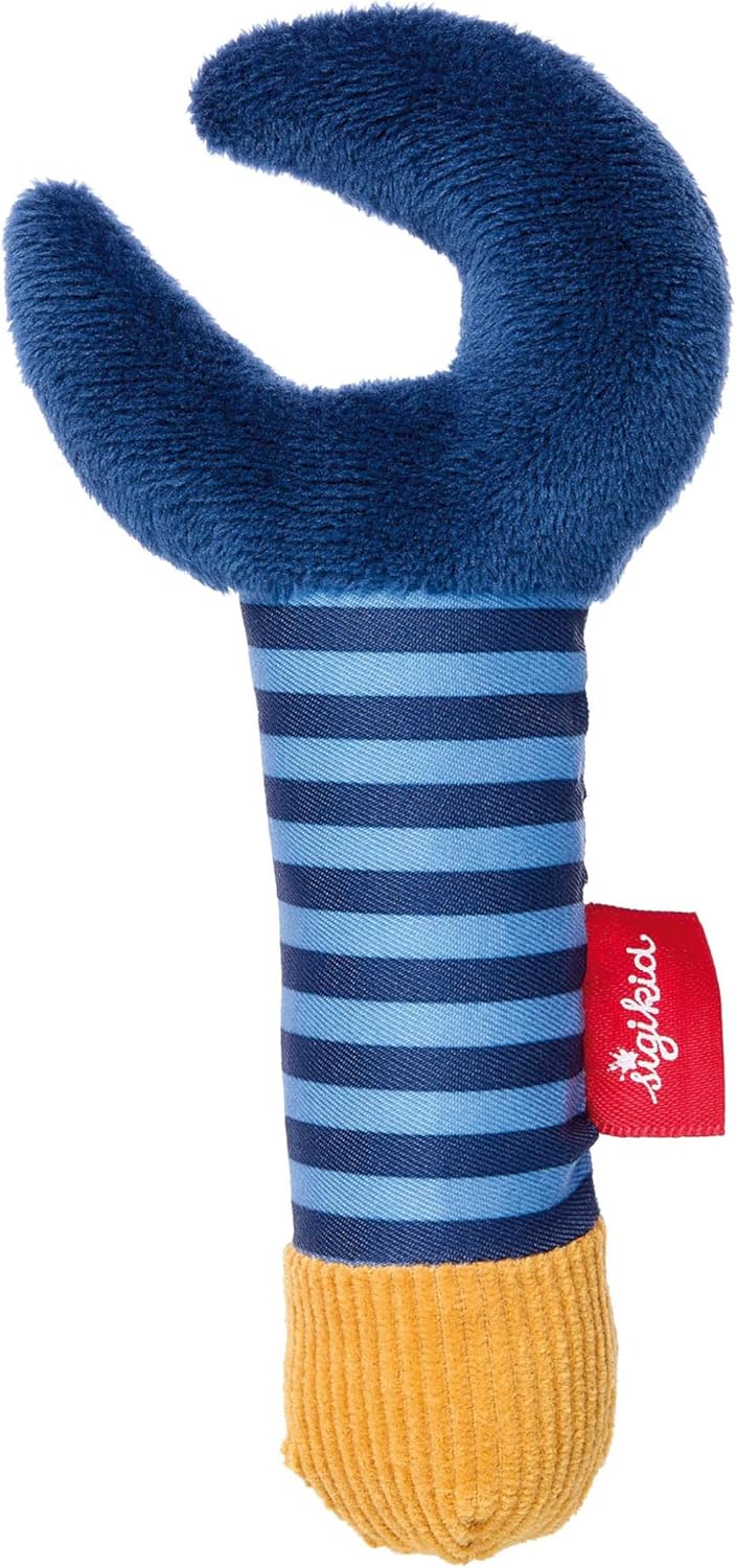 Sigikid Baby Rassel & Greiflinge Werkzeug Set Play & Cool - Babyspielzeug Motorik Knisterfolie Quiet