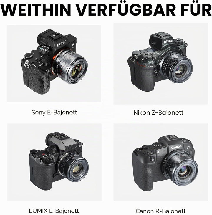 7artisans 35 mm F1.4 Mark Ⅱ Vollformat Festbrennweite mit manueller Fokussierung und grosser Blende,
