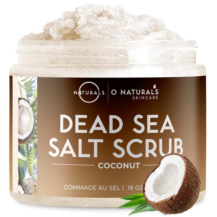Körperpeeling Salt Body Scrub Peeling Gesicht Peeling Körper Coconut mit Vanilla Feuchtigkeitsspende