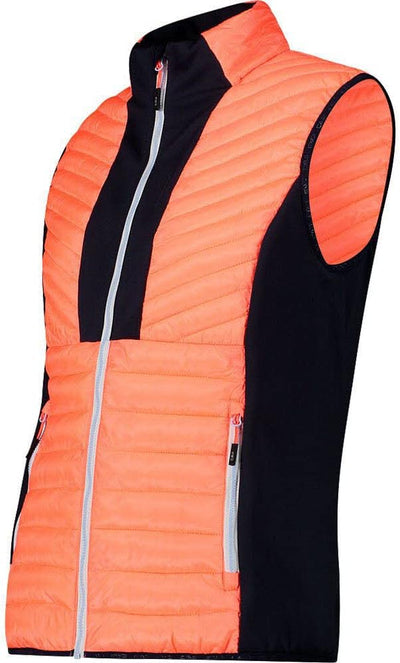 CMP Damen Hybrid Weste Steppweste 38 RED FLUO, 38 RED FLUO