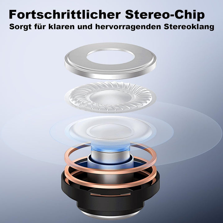 Voistek USB-C & 3,5mm Kopfhörer mit Mikrofon | Verstellbarer Rauschunterdrückung-Headset für Busines