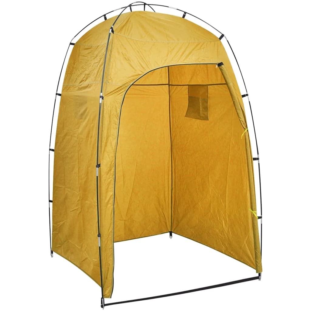 vidaXL Duschzelt Umkleidezelt WC Toilettenzelt Wechselzelt Umkleidezelt Camping Gelb, Gelb