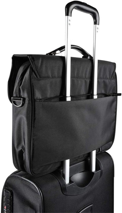 Exacompta 17334E Premium Laptop-Umhängetasche Exactive mit Clip-Verschluss und vielen Innentaschen w