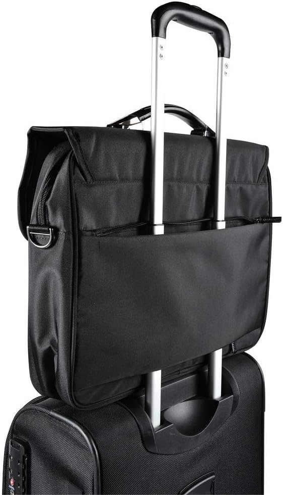 Exacompta 17334E Premium Laptop-Umhängetasche Exactive mit Clip-Verschluss und vielen Innentaschen w