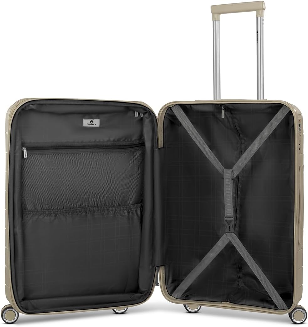 Franky Check-in Koffer für Damen und Herren | mittelgrosser Trolley 42 x 24 x 65 cm aus hochwertigem