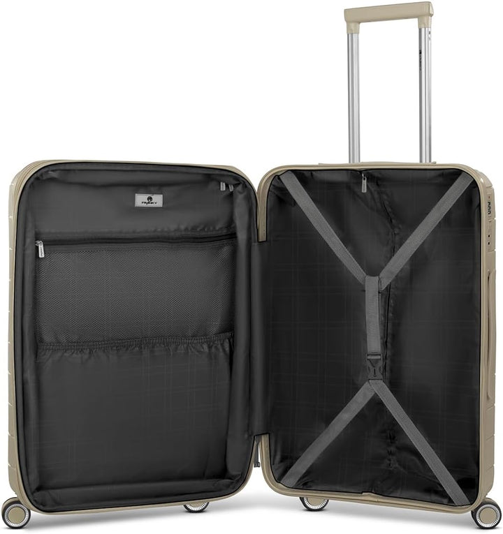 Franky Check-in Koffer für Damen und Herren | mittelgrosser Trolley 42 x 24 x 65 cm aus hochwertigem