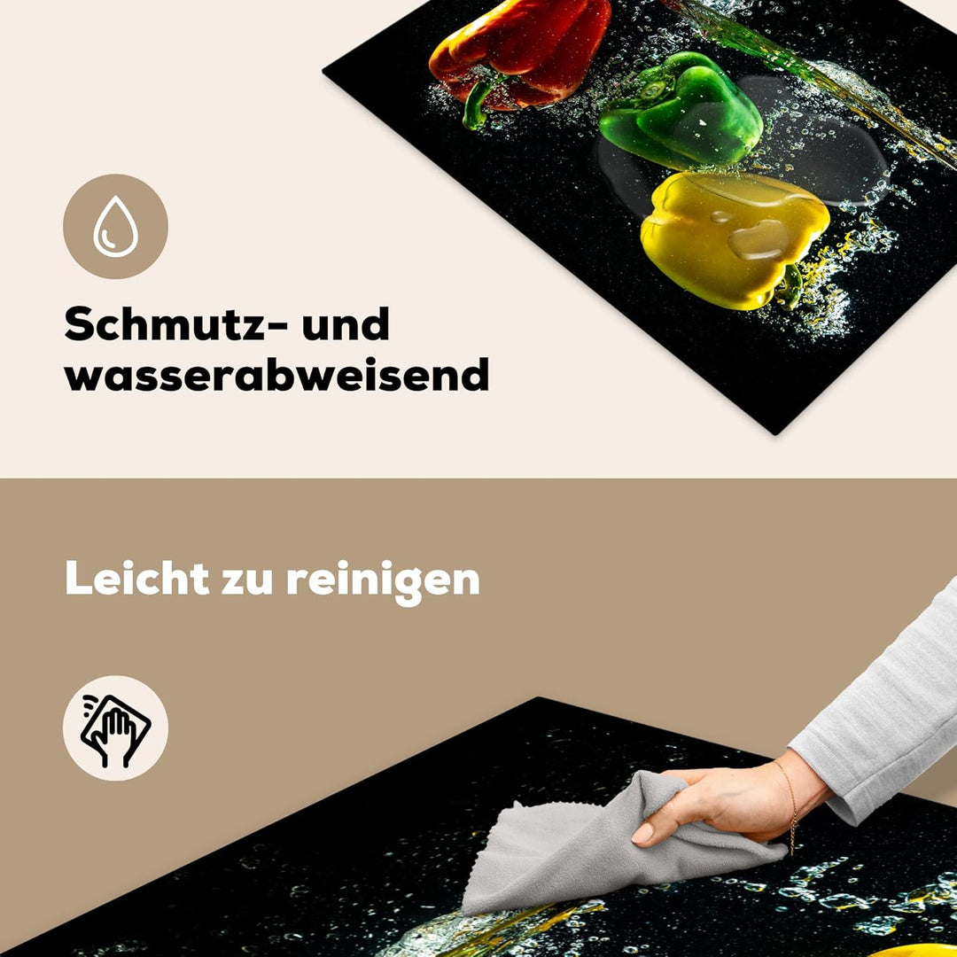 Herdabdeckplatte Einteilig Induktionsmatte Küche Abdeckung Ceranfeld Herd Abdeckplatte Deko Vinyl Ma