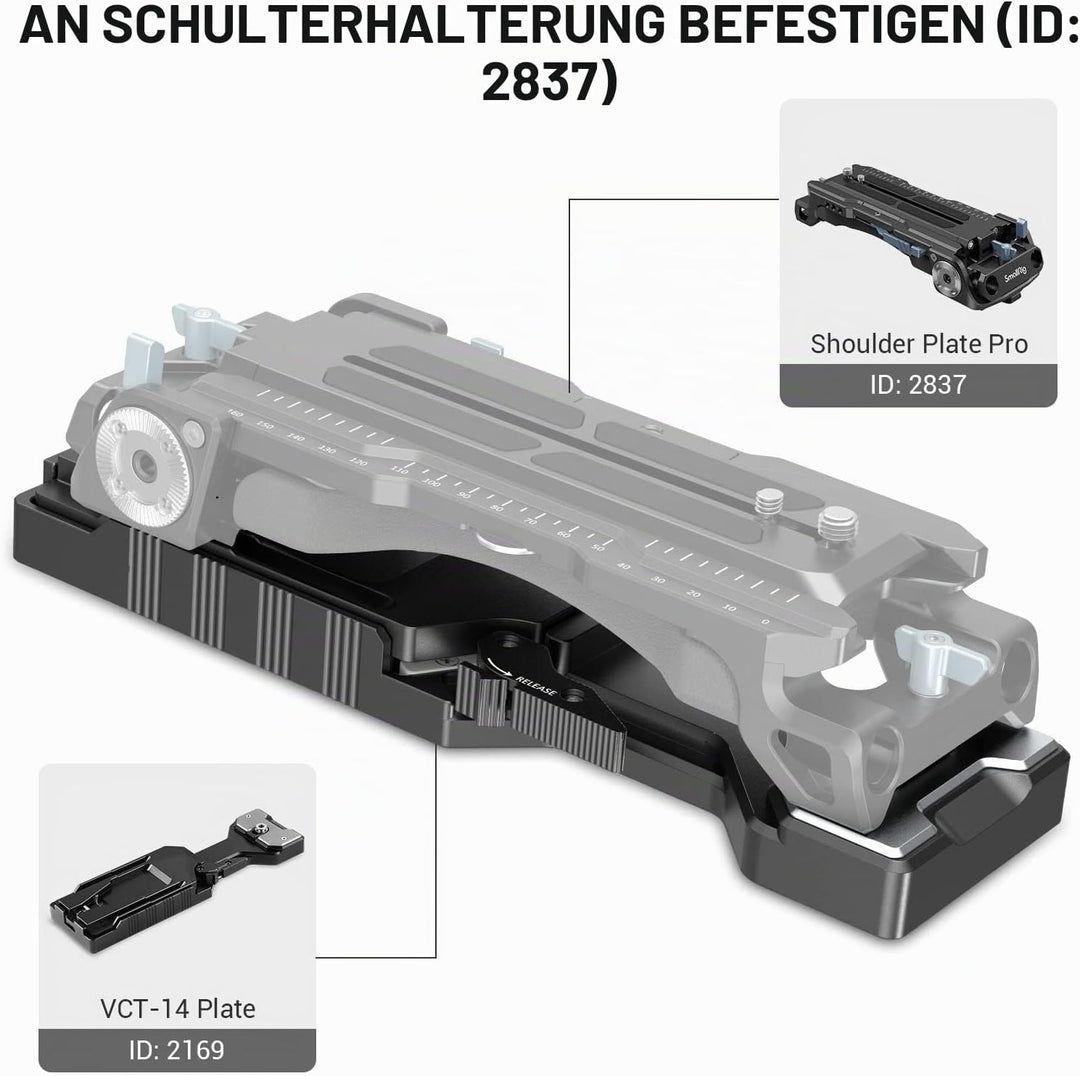 SMALLRIG Schnelle Veröffentlichung Stativadapterplatte für Sony VCT-14 - 2169