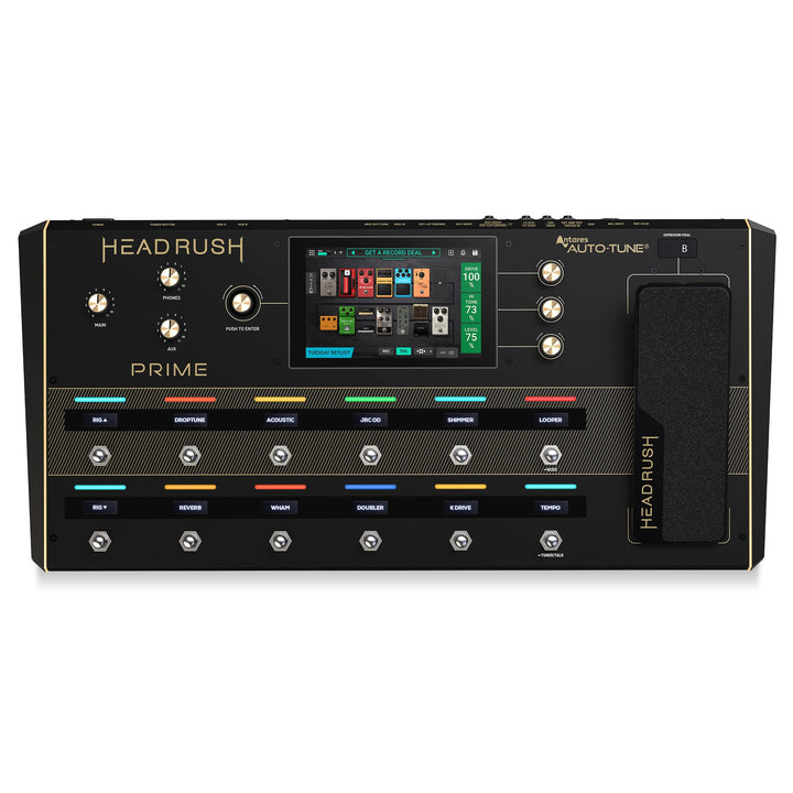 HeadRush Prime - Gitarren & Vocal Multi-Effekt-Pedal, Modelling-Prozessor mit Amp Cloner, Antares Au