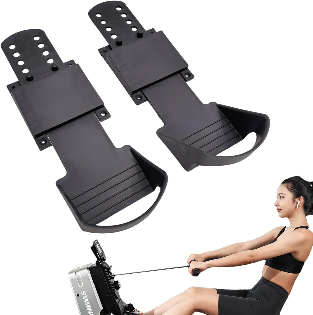Rudergeräte-Pedale | 1 Paar Fitnessgerät-Zubehör, Anti-Rutsch-Textur-Design, Rudergerät-Fusspedale z