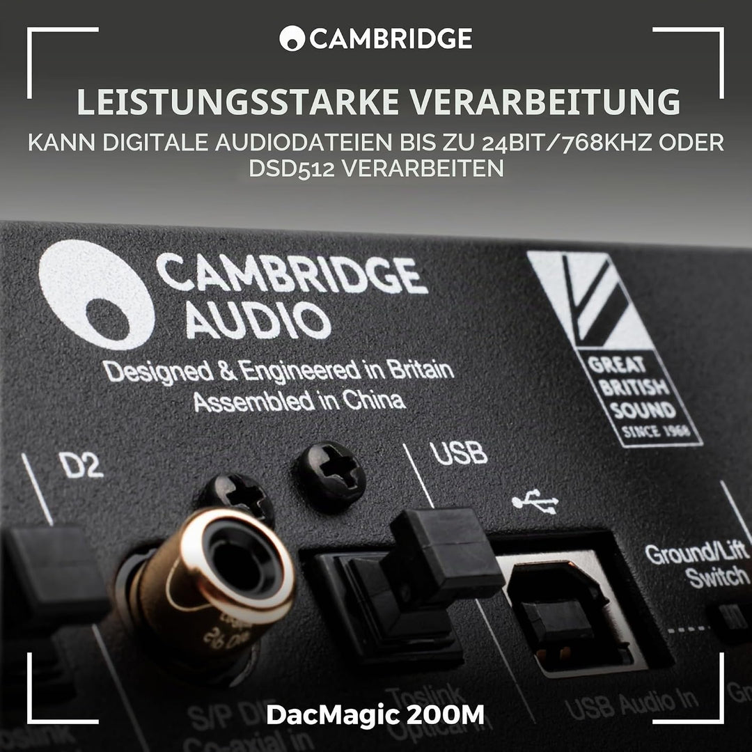Cambridge Audio DacMagic 200M - MQA HiFi DAC und Kopfhörerverstärker mit Bluetooth - PC/MAC-Unterstü