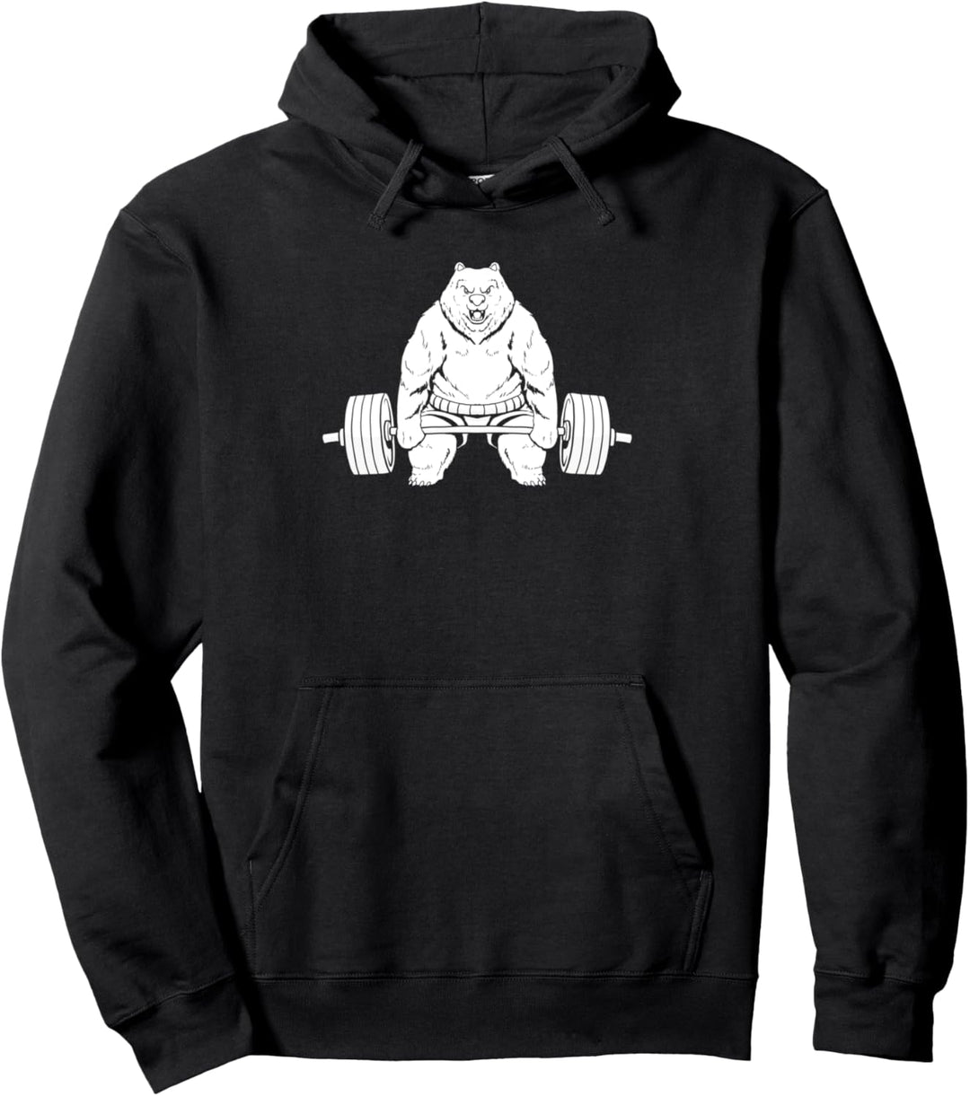 Powerlifting Bär Kniebeugen Kraftdreikampf - Powerlifter Pullover Hoodie