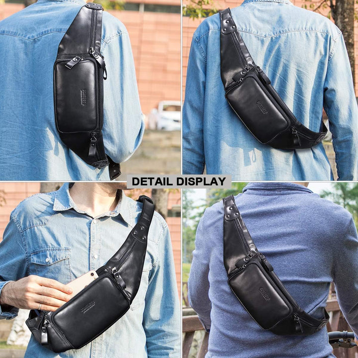 CONTACTS Sling Bag Herren/Damen Crossbody Sling Rucksack Brusttasche Outdoor Freizeit Sport Handytas