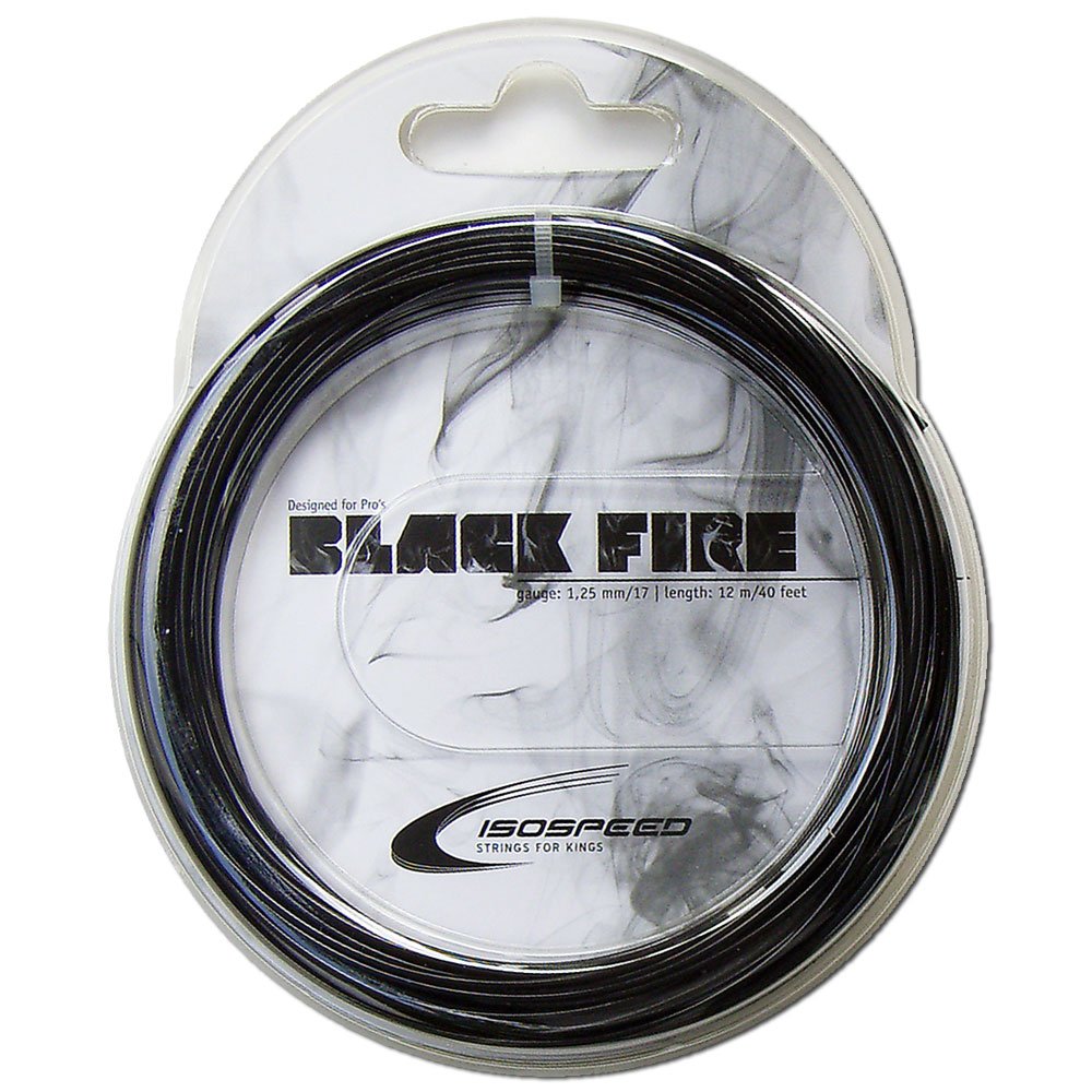 ISOSPEED Tennissaite Black Fire 200 m Schwarz, 200 m Schwarz