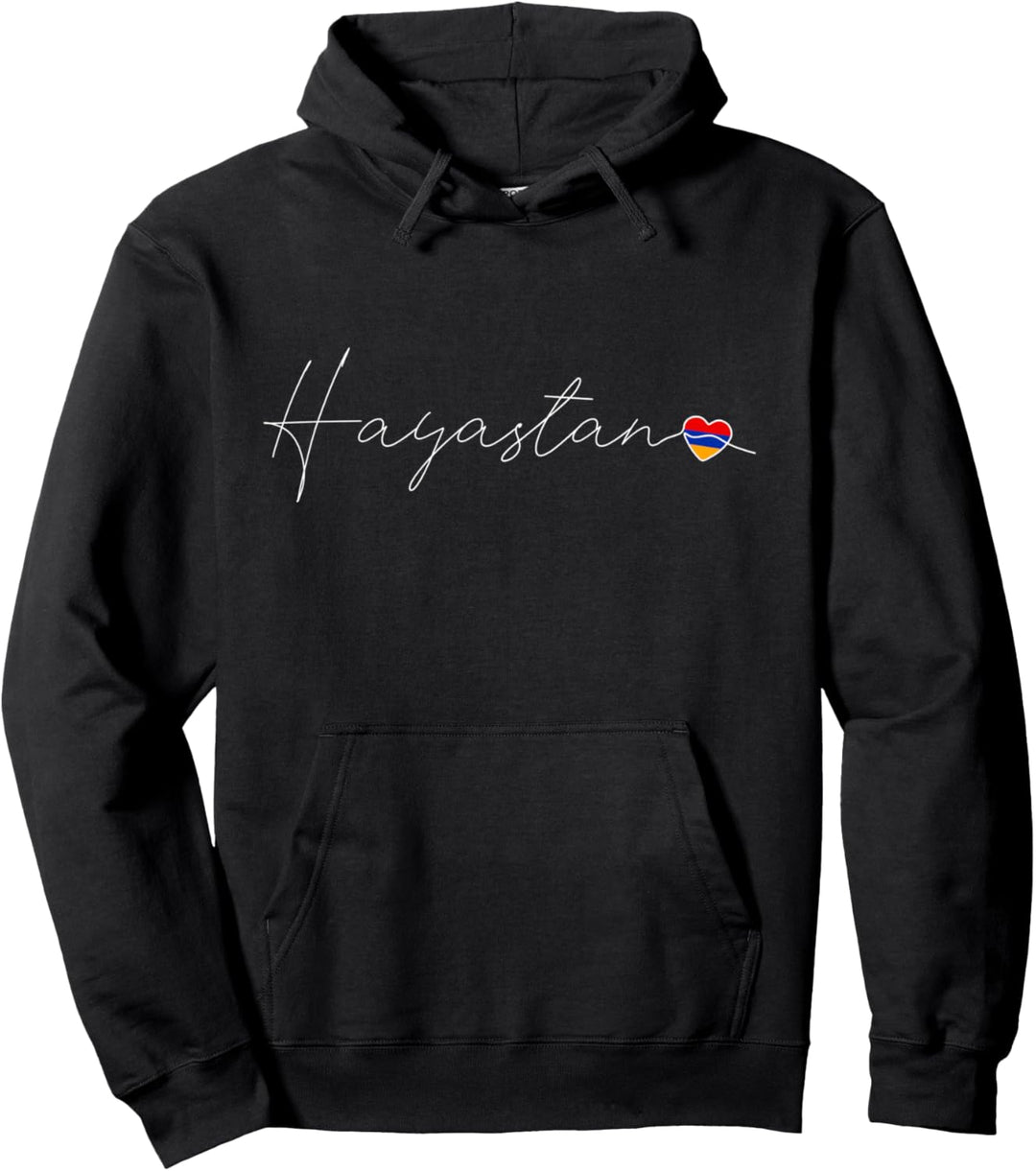 Hayastan Liebe Armenische Flagge und Herz auf Armenien Pullover Hoodie
