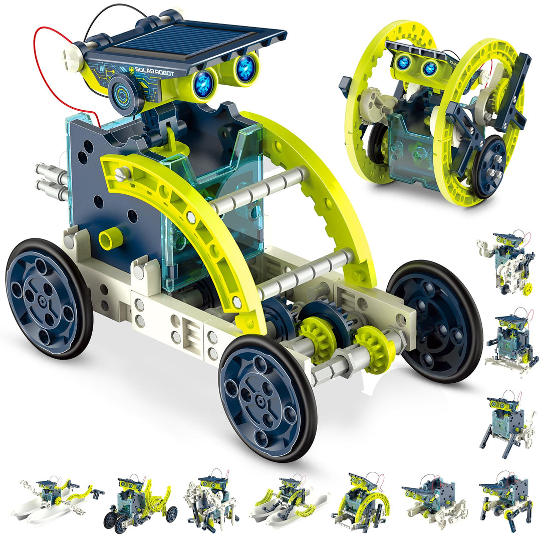 Hot Bee Roboter Kinder, Experimente für Kinder ab 6-10, Geschenk Junge 8 9 10 11 12 Jahre, Solar Rob