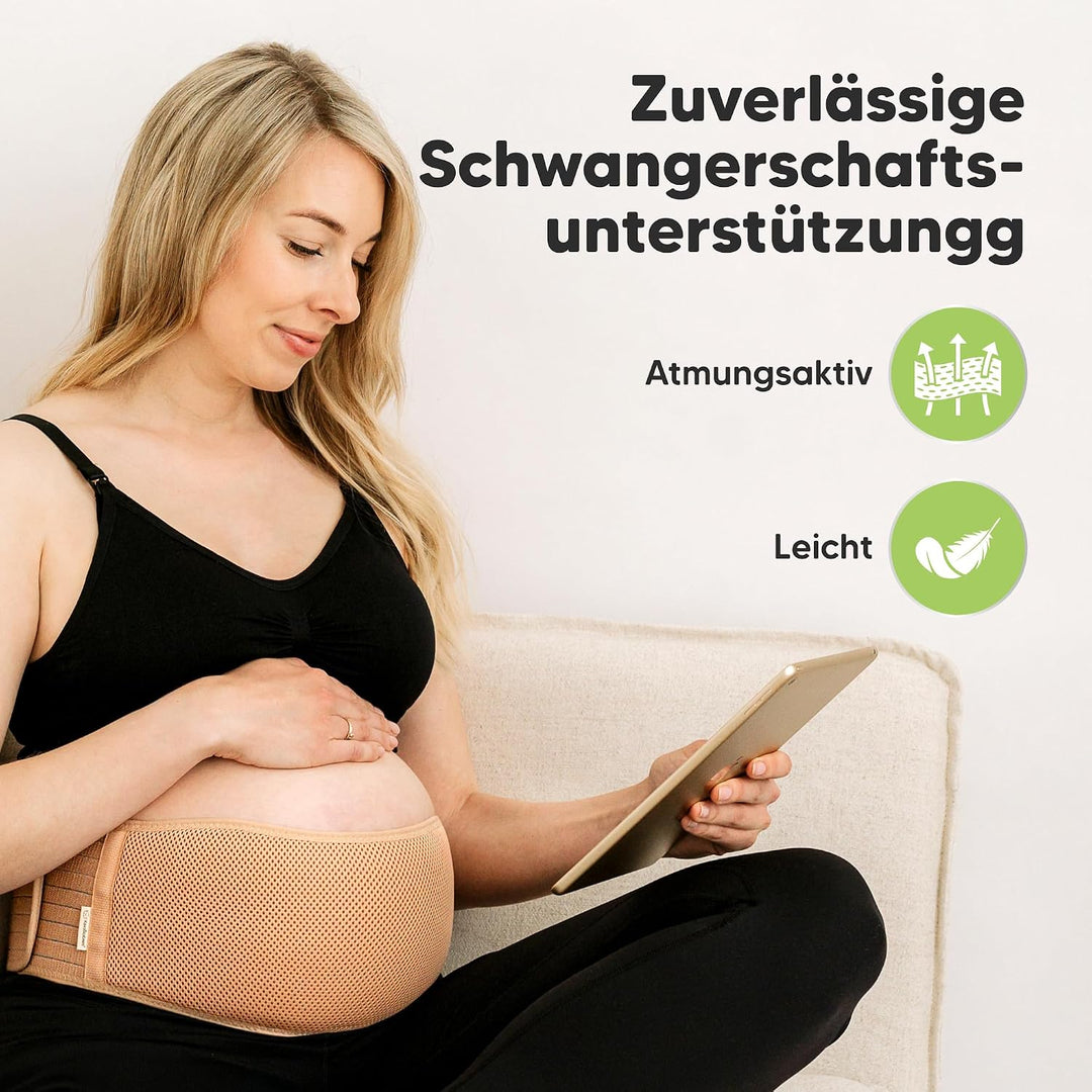 KeaBabies Bauchgurt Schwangerschaft - Weicher und atmungsaktiver schwangerschaftsgürtel - Bauchband