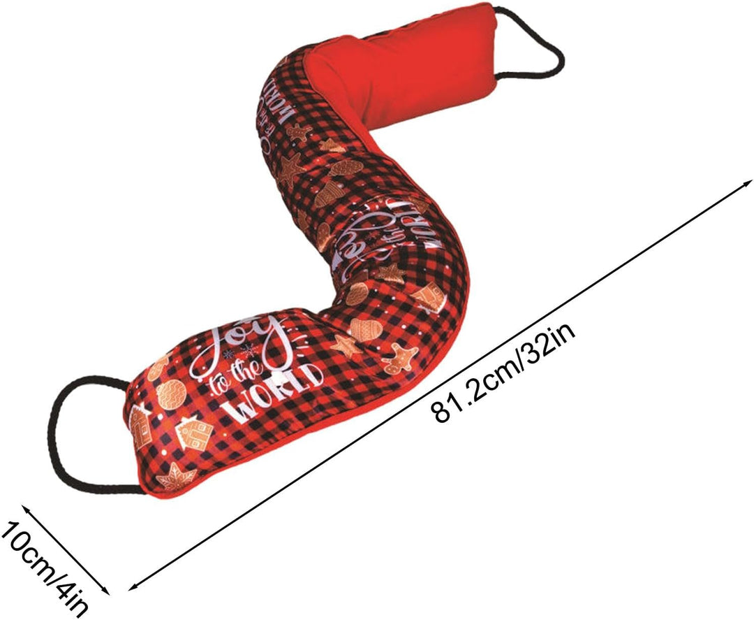 Weihnachts-Tür-Zugluftstopper, Untertür-Zugluftstopper | 32-Zoll-Tür-Zugluftblocker mit Weihnachtsmo
