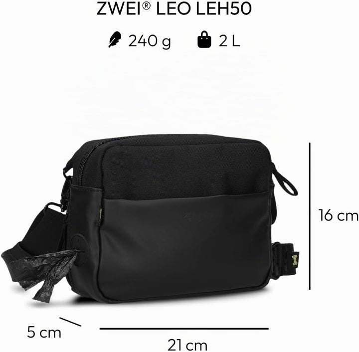 Zwei Hunde Leckerli Tasche Leo LEH50 im modernen Casual Look – Futterbeutel für Hundetraining &amp; Gass