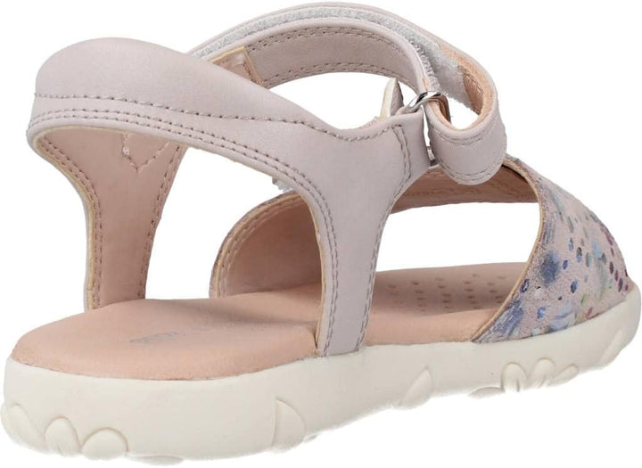 Geox Mädchen J Haiti Girl Sandal 24 EU Rose, 24 EU Rose