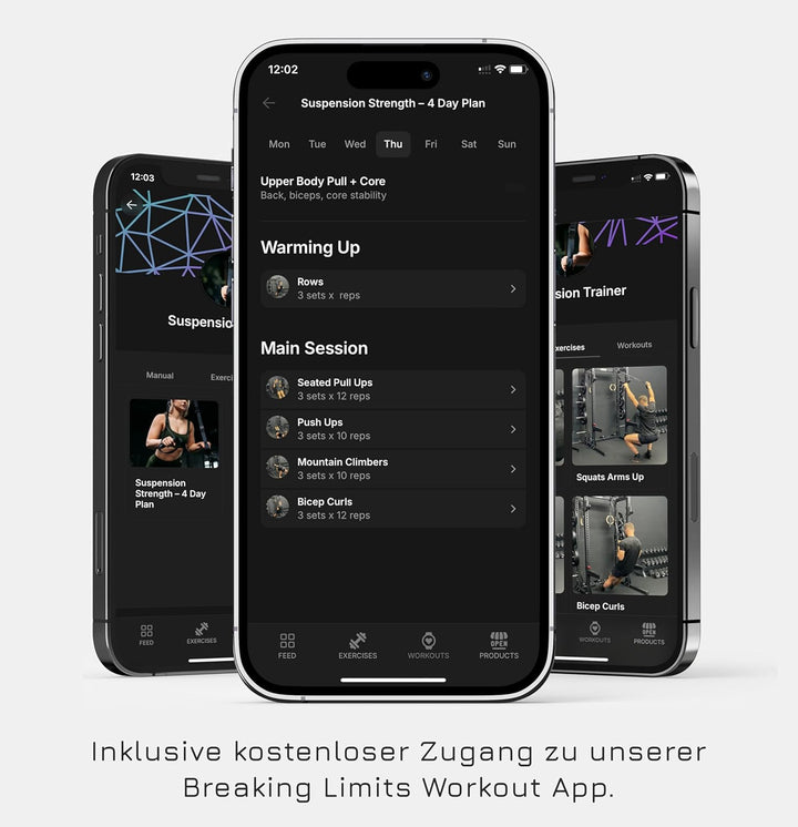Breaking Limits Schlingentrainer für Zuhause – Sling Trainer für Krafttraining - Krafttraining Gerät