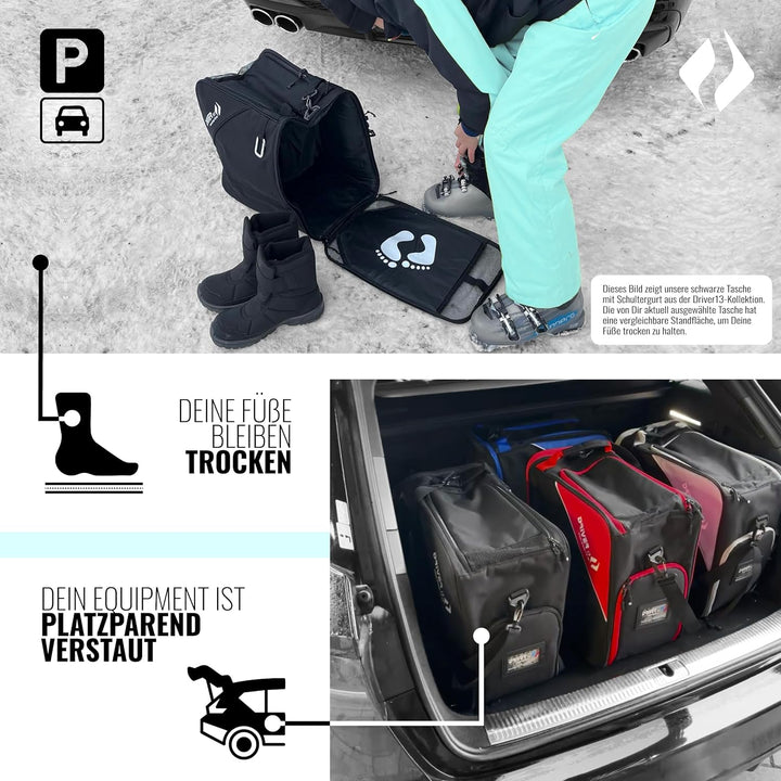 Driver13 Skistiefeltasche Bootbag No.03 mit extra Brillenfach und Helmfach