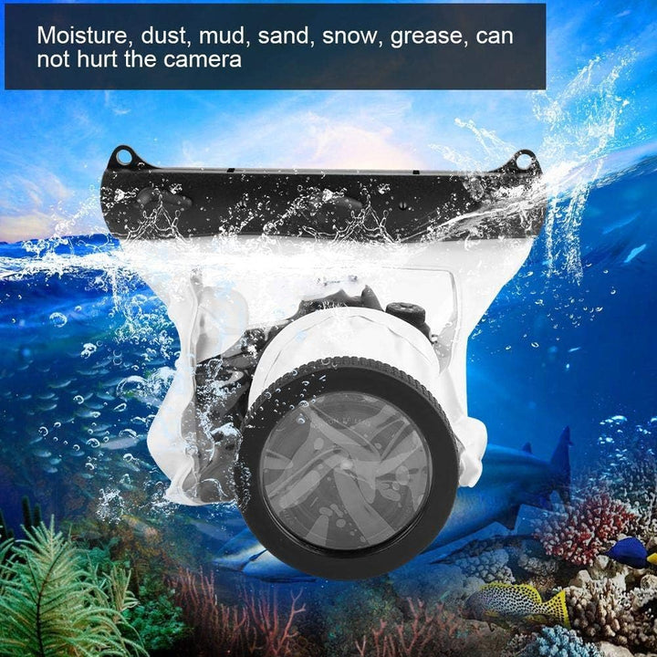 20M Unterwasser Unterwassergehäuse Tasche für DSLR Kameras, Universal Kamera Unterwassergehäuse Unte