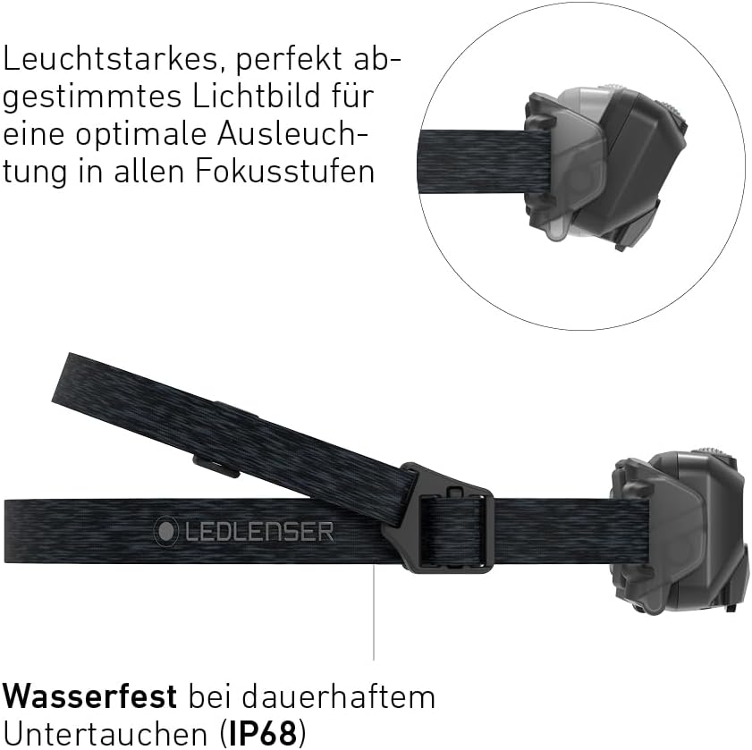 Ledlenser HF6R Core Stirnlampe Led wiederaufladbar | LED Kopflampe 800 Lumen | Adventure Headlights