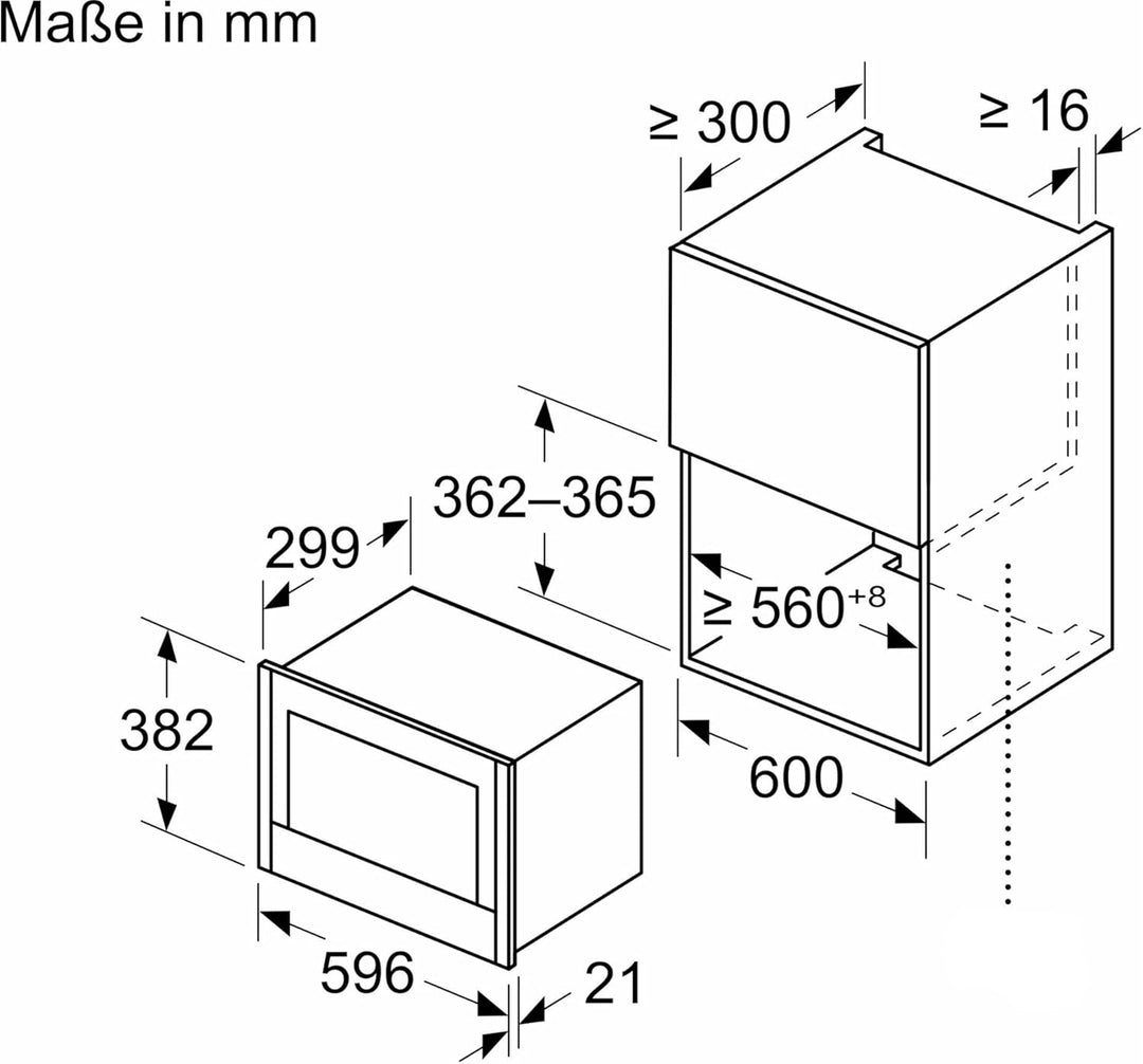 NEFF NR4GR31N1, N 70, Einbau-Mikrowelle, Integrierbare Mikrowelle mit Grill 40 x 60cm, Full Touch TF