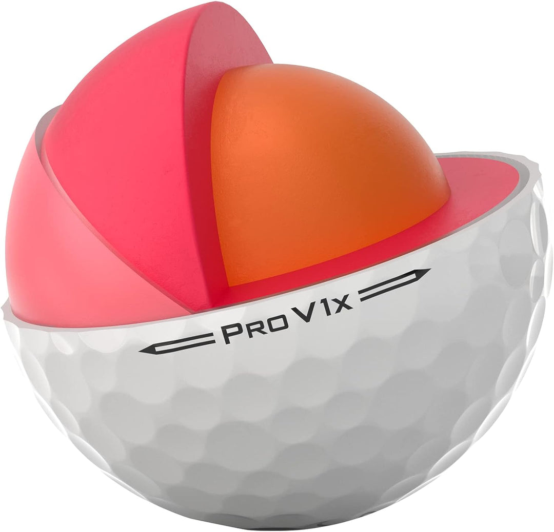 Titleist Pro V1x Golfbälle (ein Dutzend) Weiss Niedrige Zahlen, Weiss Niedrige Zahlen