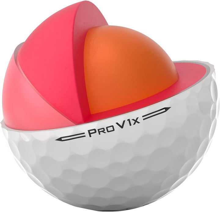 Titleist Pro V1x Golfbälle (ein Dutzend) Weiss Niedrige Zahlen, Weiss Niedrige Zahlen