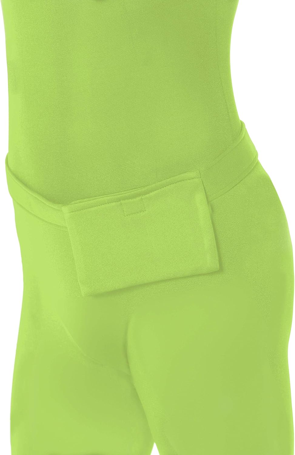 Smiffys, Herren Second Skin Kostüm in Grün, Ganzkörperanzug mit Bauchtasche, Grösse: L, 21740, L