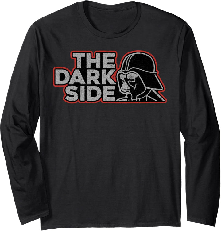 Star Wars Darth Vader Dark Side Pocket Logo Langarmshirt
