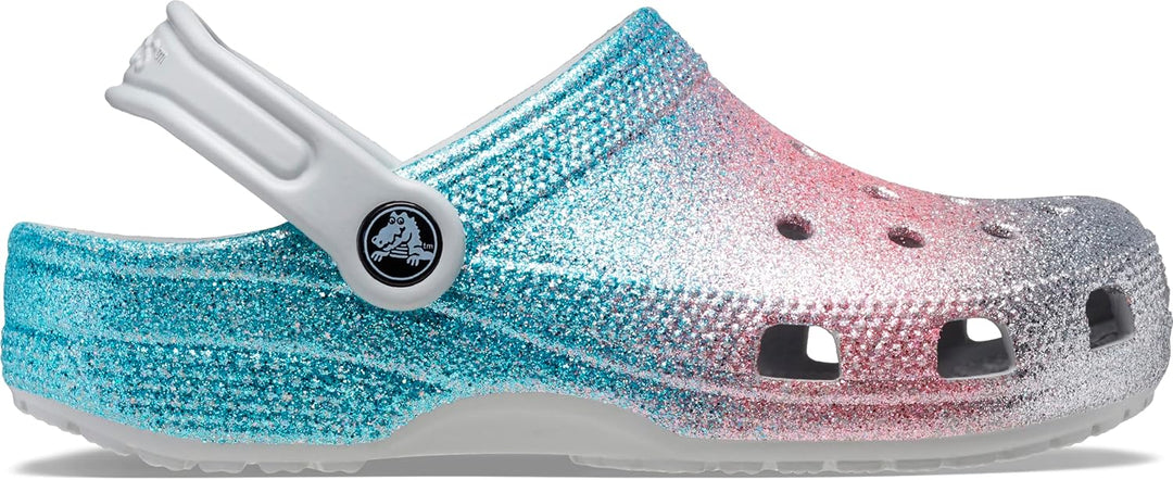 Crocs Unisex Kinder Classic Glitter Clog T Holzschuh 19/20 EU Shimmer Multi, 19/20 EU Shimmer Multi