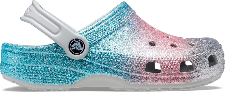 Crocs Unisex Kinder Classic Glitter Clog T Holzschuh 19/20 EU Shimmer Multi, 19/20 EU Shimmer Multi