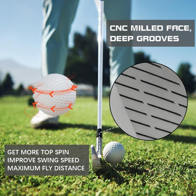 MAZEL Golf Forged Iron Set 9 Pieces, Premium Iron Club 3,4,5,6,7,8,9, P, S for Men Right-Handed, CNC