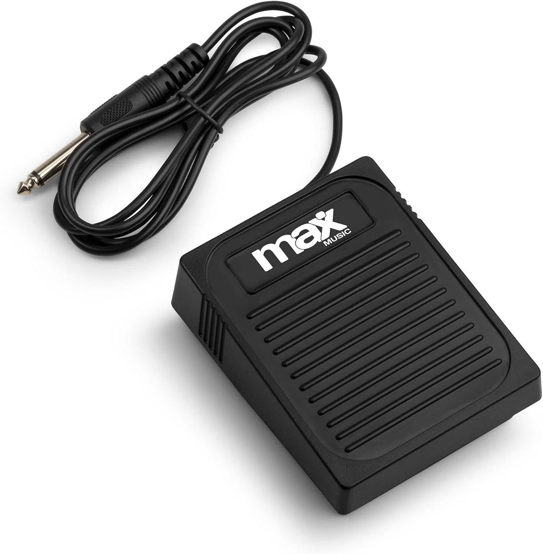 MAX Sustain Pedal - Universal Keyboard Haltepedal – Echtes Klaviergefühl, rutschfeste Gummisohle – p