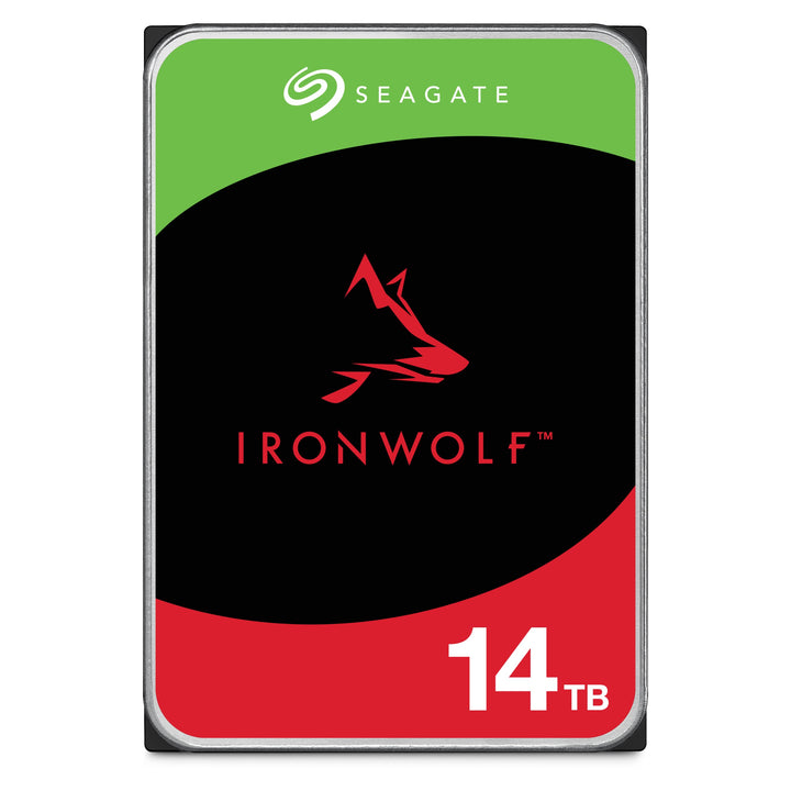 Seagate IronWolf, NAS interne Festplatte 14TB HDD, 3.5 Zoll, 7200 U/Min, CMR, 256 MB Cache, SATA 6GB