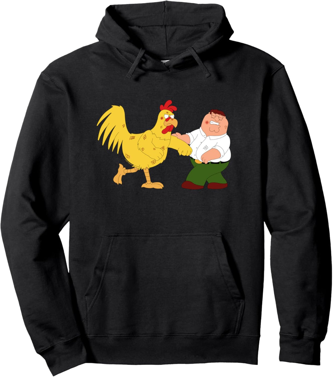Family Guy Peter & Chicken Fighting Pullover Hoodie