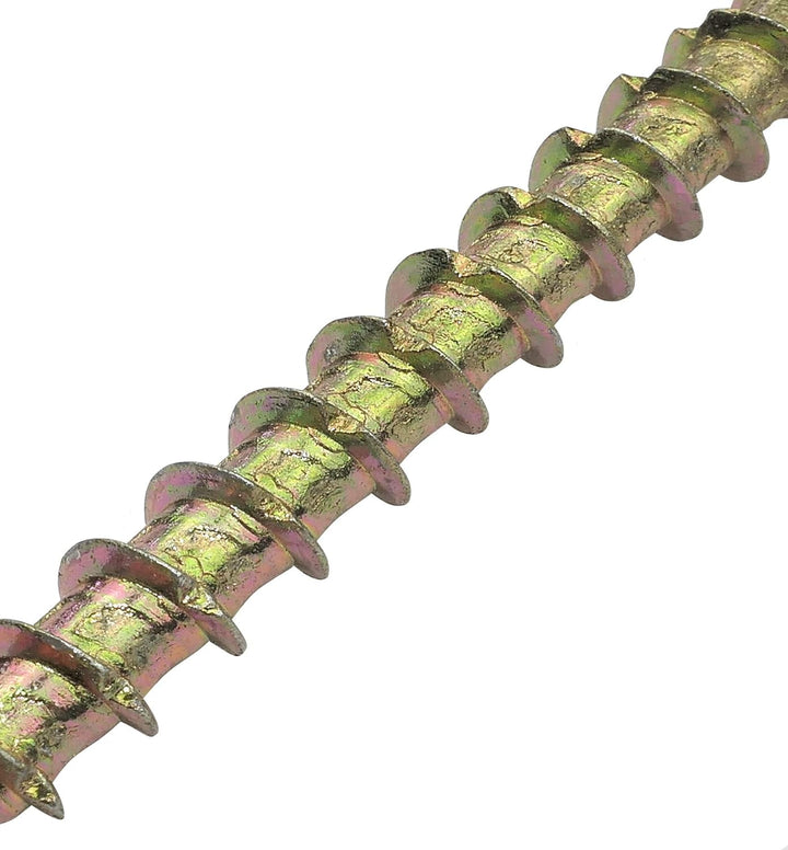 AERZETIX - C48346 - Set mit 100 Holzschrauben Ø6x50mm - grosser gewölbter kopf - sternmulde Т30 - me