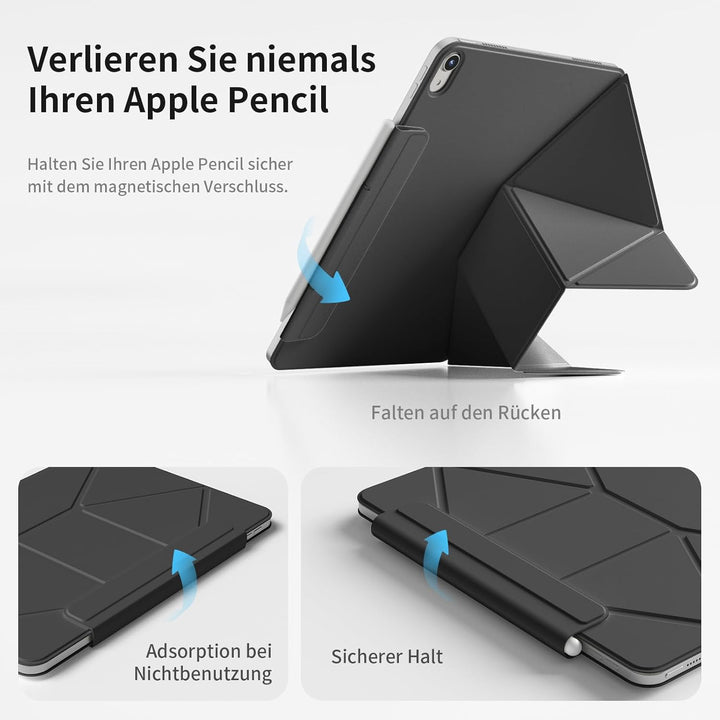 Magnetisch Hülle für iPad (A16) 11. Generation 11 Zoll 2025, iPad 10. Generation 10,9 Zoll 2022, Sch