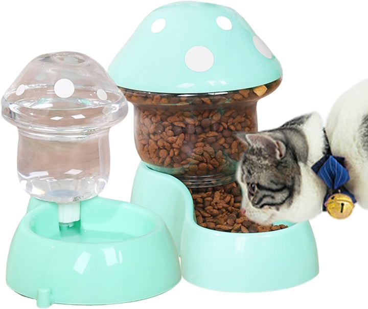 Automatische Feeder- und Wasserer -Set, 2pcs Automatische Haustierfutterleute Small & Medium Haustie