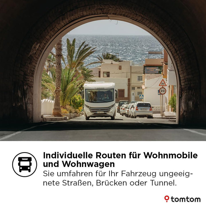 TomTom Camper Navi GO Camper Max 2. Generation & Klebe-Befestigungsplatten fürs Armaturenbrett für a